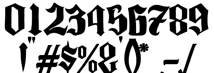 Luminados Fraktur Font OTHER CHARS