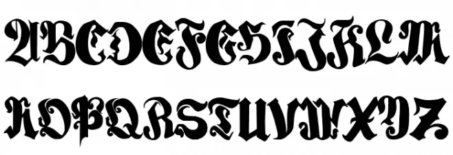 Luminados Fraktur Schriftart Groß