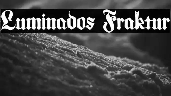 Luminados Fraktur フォント examples