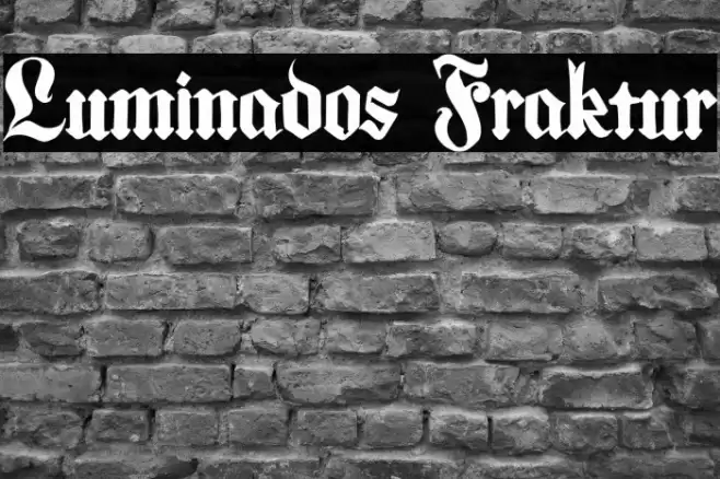 Luminados Fraktur フォント examples