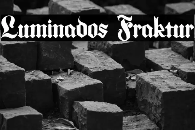 Luminados Fraktur フォント examples