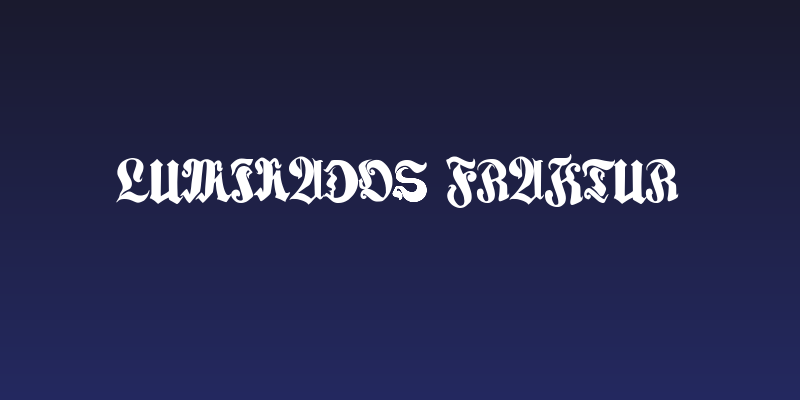 Luminados Fraktur Social Header