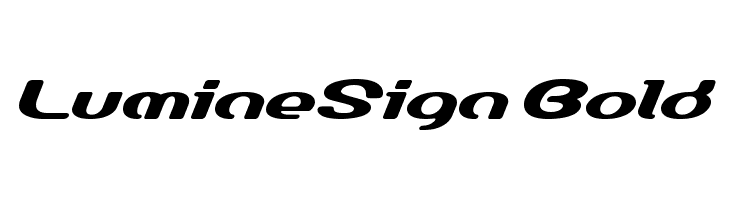LumineSign Bold  नि: शुल्क फ़ॉन्ट्स डाउनलोड