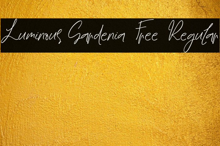 Luminous Gardenia Free Regular Example 3