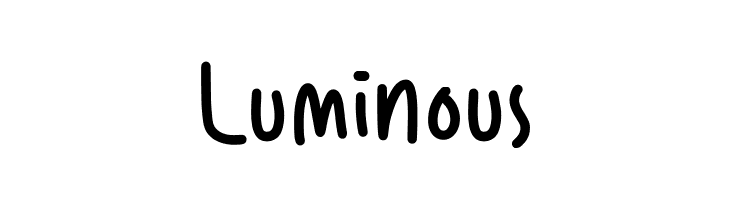 Luminous  नि: शुल्क फ़ॉन्ट्स डाउनलोड