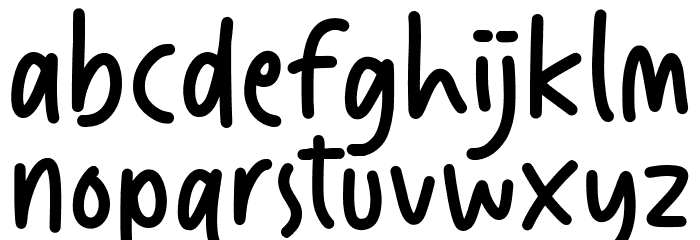 Luminous Font LOWERCASE
