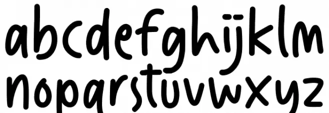 Luminous Font LOWERCASE