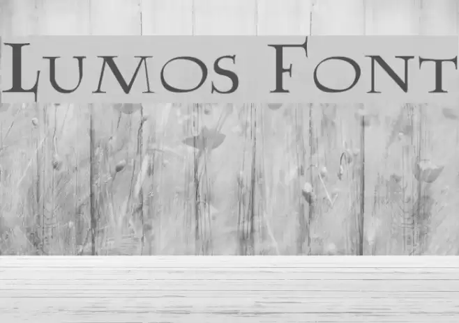 Lumos Schriftart examples