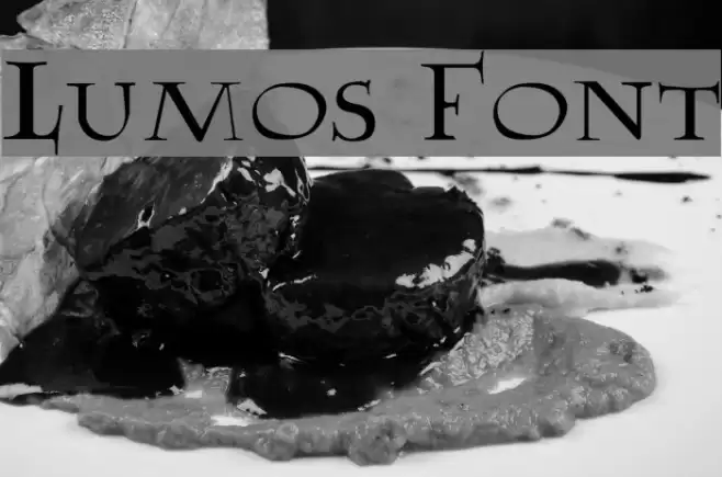 Lumos Schriftart examples
