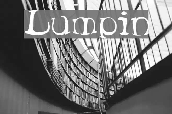 Lumpin Font examples