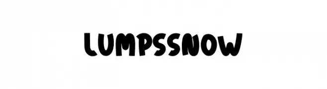 Lumps Snow  Frei Schriftart Herunterladen