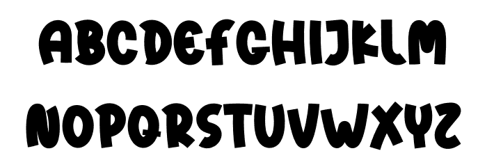 Lumps Snow Font UPPERCASE