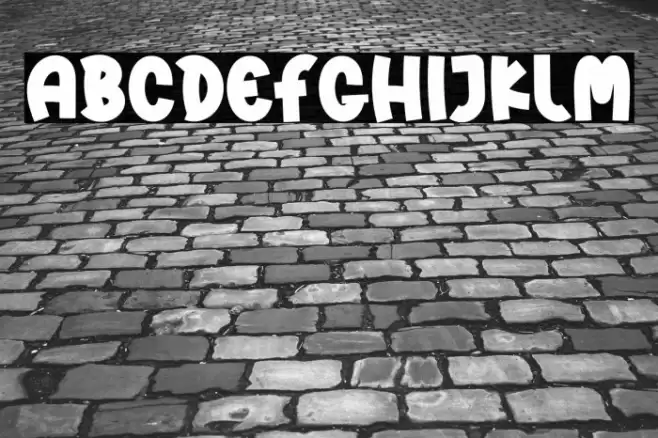 Lumps Snow फ़ॉन्ट examples