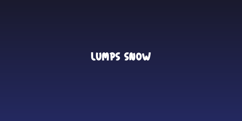 Lumps Snow Social Header