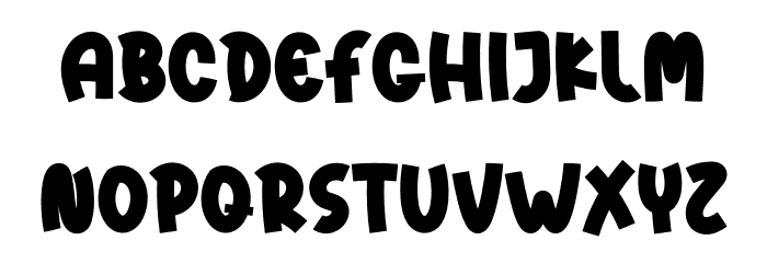 Lumps Snow Font LOWERCASE