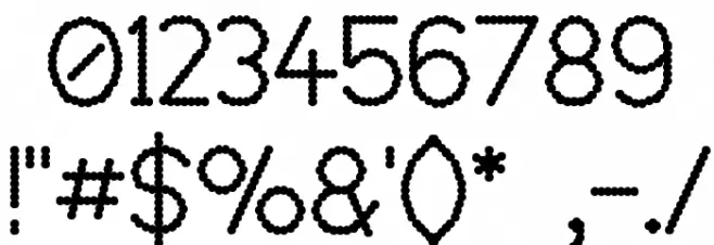 Lumpy Bump Schriftart Anderer Schreiben