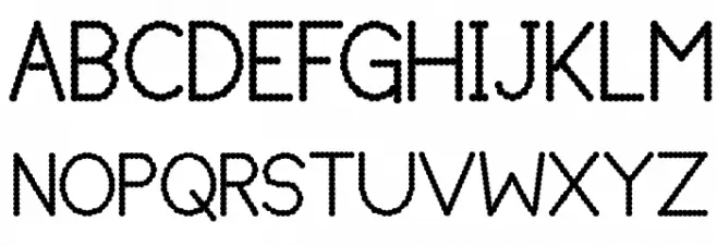 Lumpy Bump Schriftart Groß