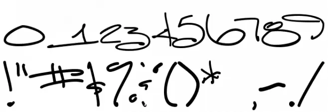 Luna Bar Font OTHER CHARS