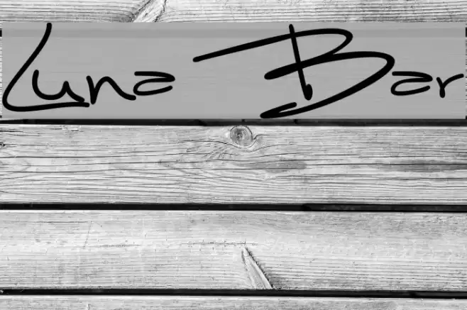 Luna Bar Font examples