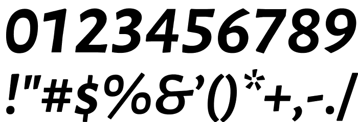 Luna Bold Italic Font OTHER CHARS