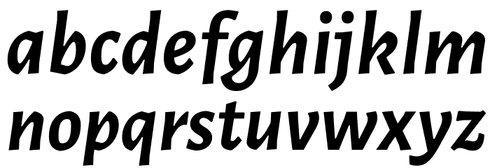 Luna Bold Italic Font LOWERCASE