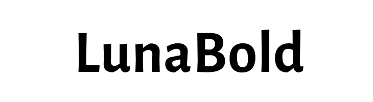 Luna Bold  font caratteri gratis