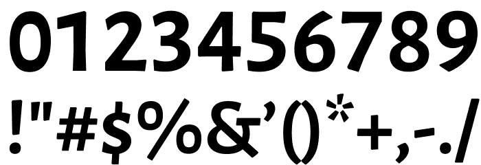 Luna Bold Font OTHER CHARS