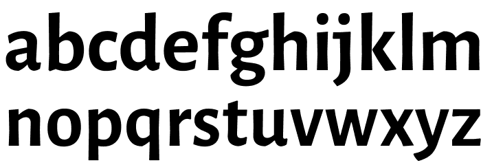 Luna Bold Font LOWERCASE