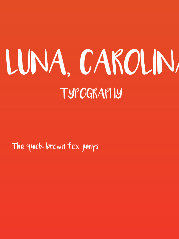Luna, Carolina Poster