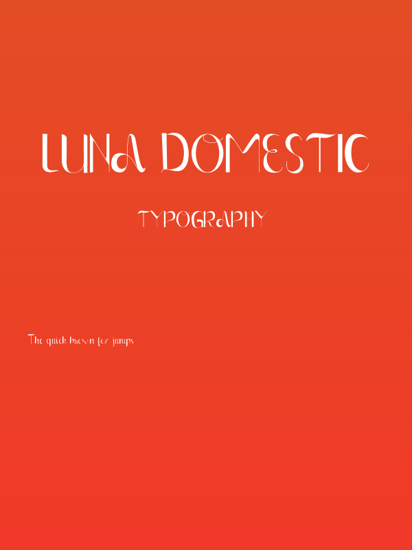 Luna Domestic Poster