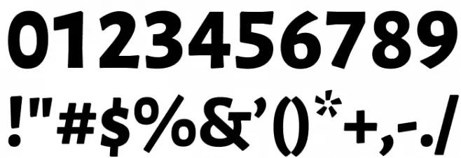 Luna Extra Bold Regular Font OTHER CHARS