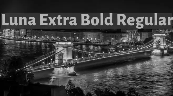 Luna Extra Bold Regular Example 2