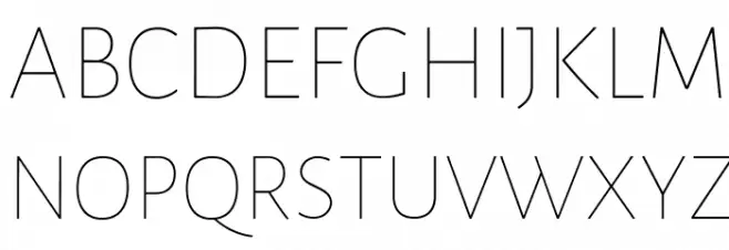 Luna Extra Light Regular Schriftart Groß