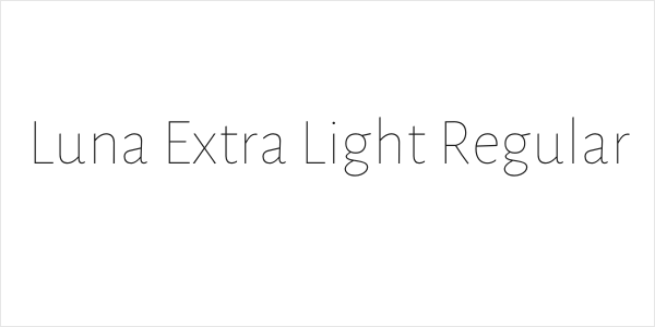 Luna Extra Light Regular Logo
