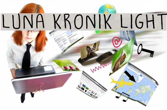 Luna Kronik Light Font examples