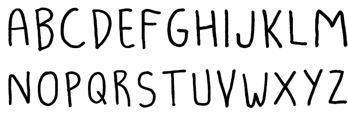 Luna Kronik Light Font LOWERCASE