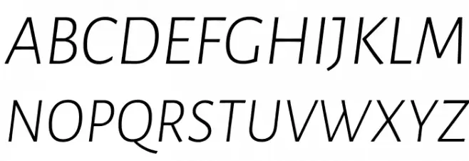 Luna Light Italic Fonte MAIÚSCULAS