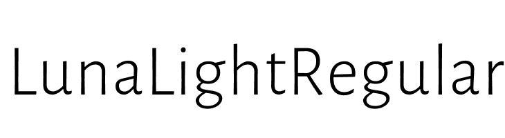Luna Light Regular  免费字体下载