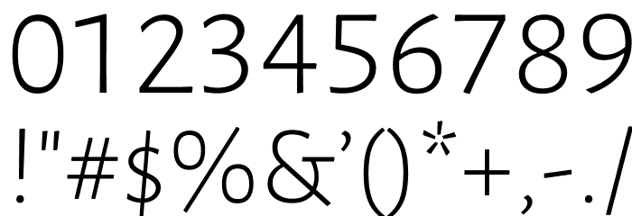 Luna Light Regular Font OTHER CHARS