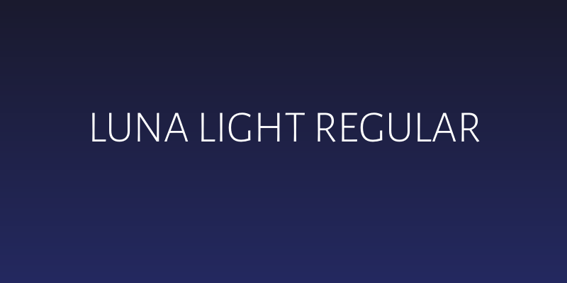 Luna Light Regular Social Header