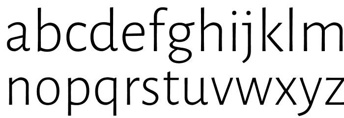 Luna Light Regular Font LOWERCASE
