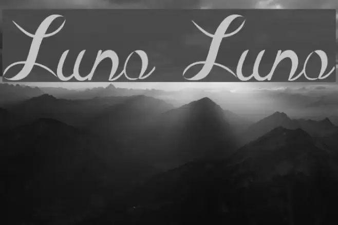 Luna Luna Font examples