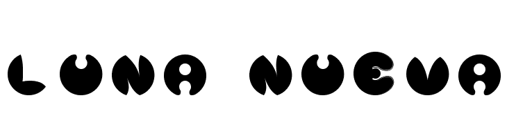 Luna Nueva  font caratteri gratis