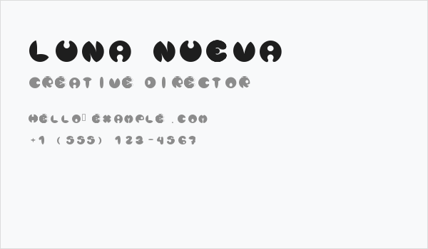 Luna Nueva Business Card