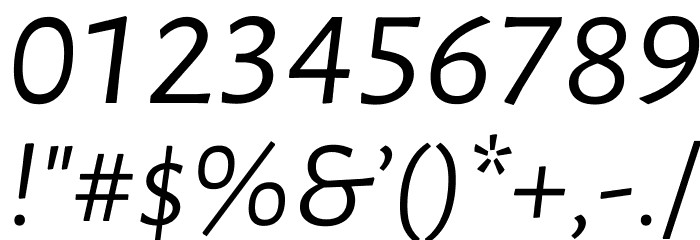 Luna Regular Italic Font OTHER CHARS