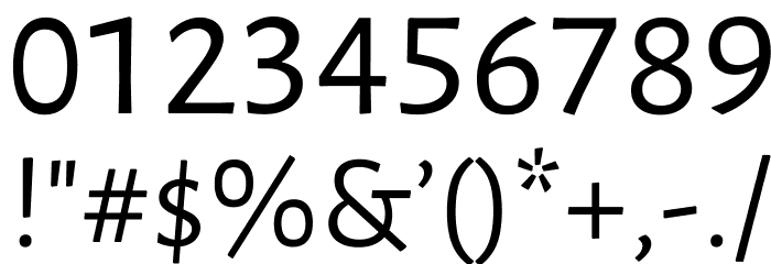 Luna Regular Font OTHER CHARS