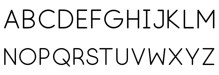 Luna-Regular Font LOWERCASE