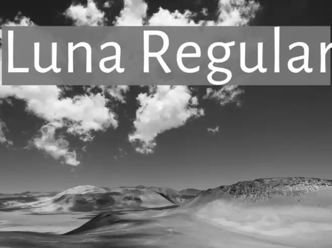 Luna Regular Example 1