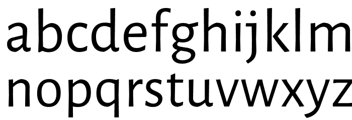 Luna Regular Font LOWERCASE