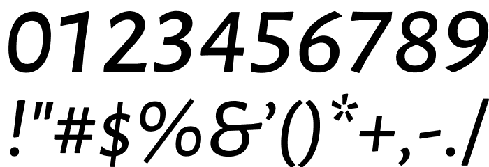 Luna Semi Bold Italic Font OTHER CHARS